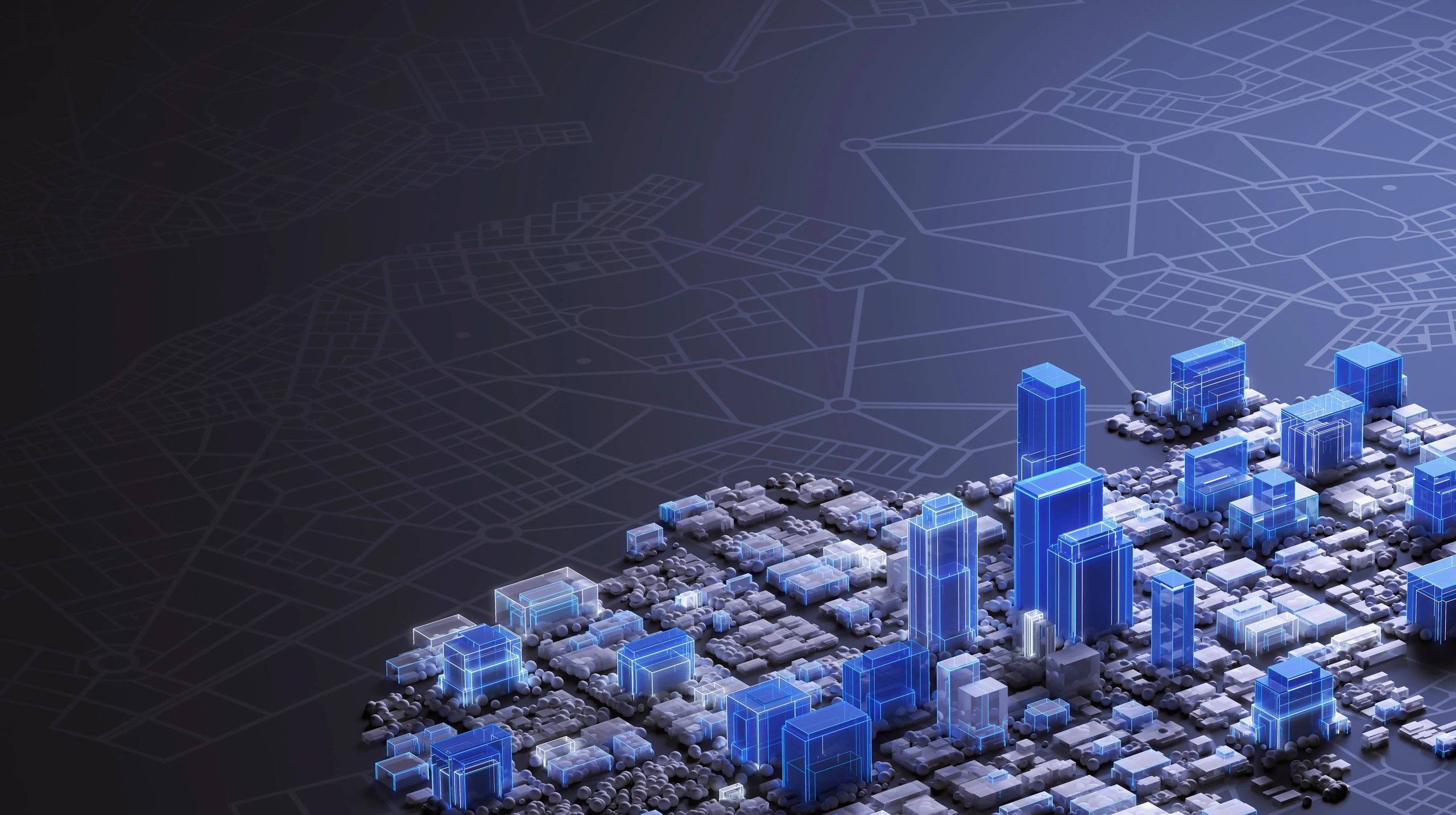 Digital city model representing connected cloud infrastructure